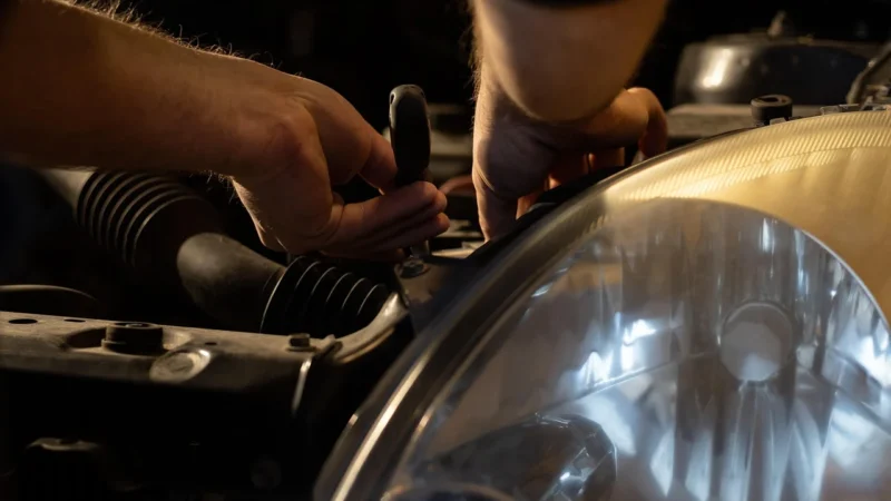 Microcar M8 Lampa Przednia Przód Prawa Reflektor