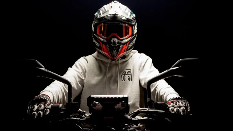Naxa S26B Otwarty Kask Motocyklowy R.S + Blenda